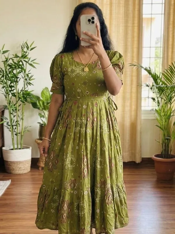Cotton frock - frocks saree at Sneha Collections Hyderabad